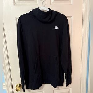 Nike Black Hoodie with Funnel Neck
